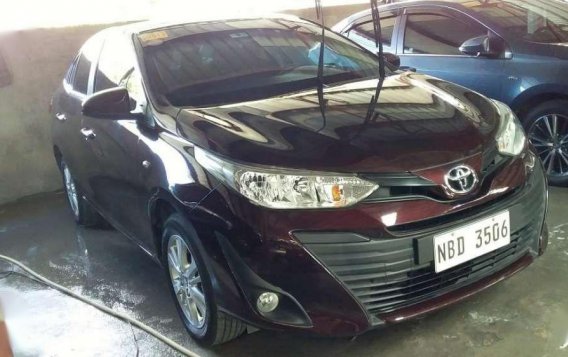 2019 Toyota Vios 1.3E NewLook Automatic Blackish Red -2