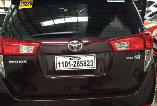 2017 Toyota Innova G for sale 