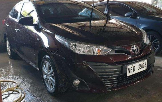 2019 Toyota Vios E Automatic Gasoline Blackish Red 768k Only