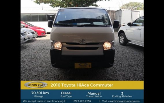2016 Toyota Hiace Commuter MT FOR SALE-1