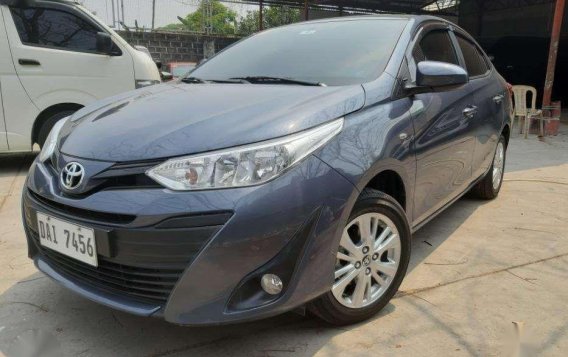 Toyota Vios E 2018 Grayish Blue FOR SALE-2