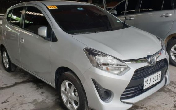 Silver Toyota Wigo 2019 Manual Gasoline for sale in Quezon City