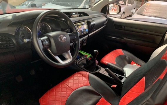 Red Toyota Hilux 2018 Manual Diesel for sale in Quezon City