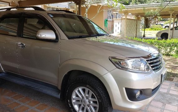 Gold Toyota Fortuner 2012 at 90000 for sale in Olongapo-10