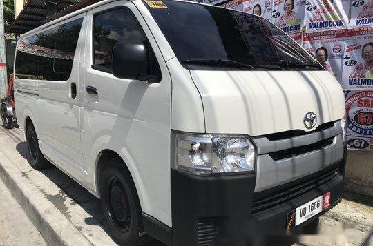 Selling White Toyota Hiace 2017 Manual Diesel at 15000 km in Quezon City-1