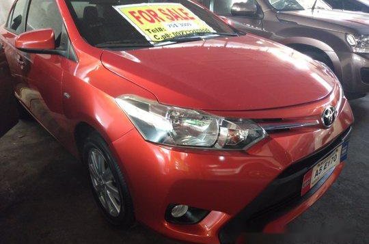 Orange Toyota Vios 2018 Manual Gasoline for sale in Quezon City-1