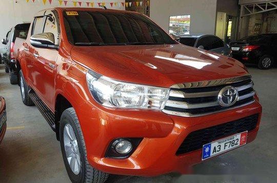 Selling Orange Toyota Hilux 2018 at 12000 km in Pasig-1