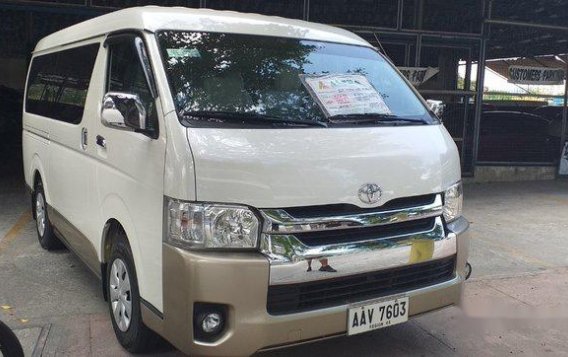 White Toyota Hiace 2014 at 41367 km for sale in Marikina