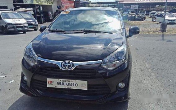 Black Toyota Wigo 2017 Manual Gasoline for sale in Pasig