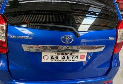 Blue Toyota Avanza 2018 Manual Gasoline for sale in Quezon City-6