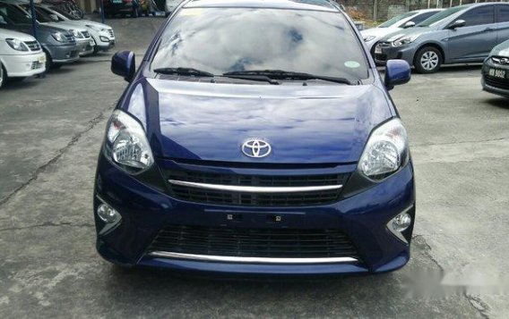 For sale Blue 2017 Toyota Wigo at Manual Gasoline -1