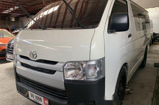 White Toyota Hiace 2017 Manual Diesel for sale in Quezon City-3