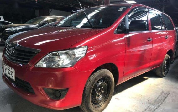 Red Toyota Innova 2016 Manual Diesel for sale in Quezon City