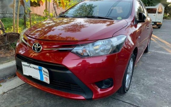 For sale Red 2016 Toyota Vios at Manual Gasoline 