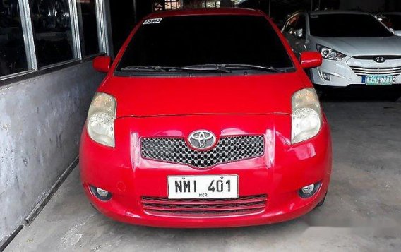 Red Toyota Yaris 2009 Automatic Gasoline for sale in Manila