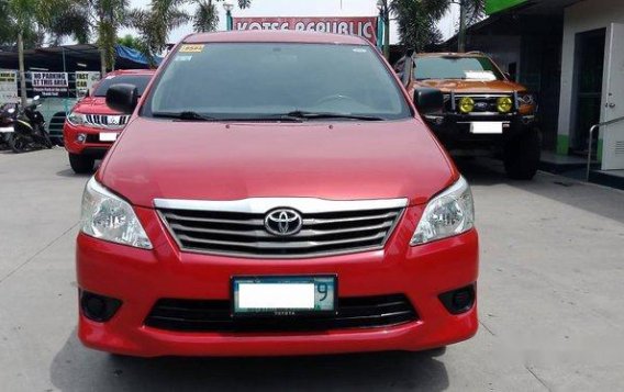 Sell Red 2014 Toyota Innova at Manual Diesel at 85000 km in Meycauayan