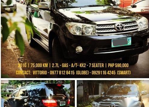 Selling Toyota Fortuner 2010 Automatic Gasoline in Makati