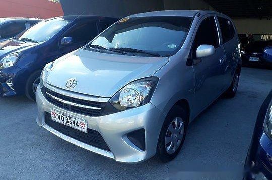 Silver Toyota Wigo 2017 Manual Gasoline for sale -1