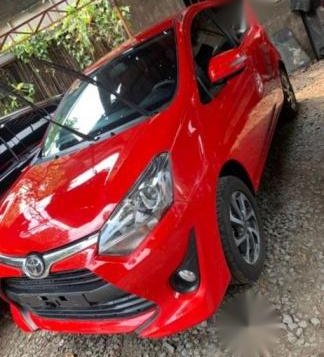 Sell Red 2018 Toyota Wigo at Manual Gasoline at 2800 km in Quezon City