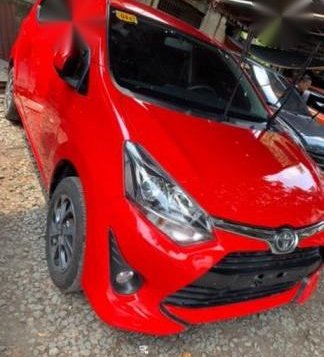 Sell Red 2018 Toyota Wigo at Manual Gasoline at 2800 km in Quezon City-1