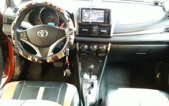 Orange Toyota Vios 2015 for sale in Las Piñas-3