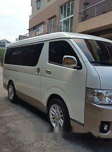 White Toyota Hiace 2016 Automatic Diesel for sale -1