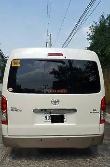 White Toyota Hiace 2016 Automatic Diesel for sale -3
