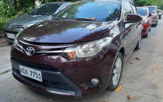 Red Toyota Vios 2017 Manual Gasoline for sale in Quezon City-3