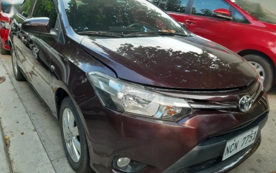 Red Toyota Vios 2017 Manual Gasoline for sale in Quezon City-2