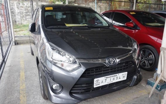 Selling Grey Toyota Wigo 2018 Hatchback Manual Gasoline in Manila