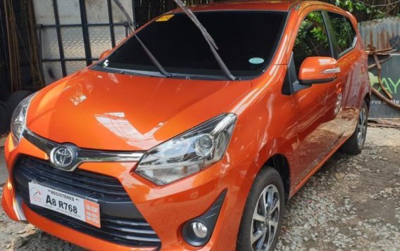 Sell Orange 2019 Toyota Wigo in Quezon City