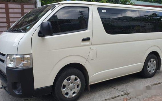 Selling White Toyota Hiace 2019 Manual Diesel at 2000 km in Quezon City-1