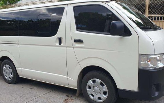 Selling White Toyota Hiace 2019 Manual Diesel at 2000 km in Quezon City