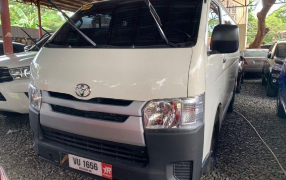 White Toyota Hiace 2017 Manual Diesel for sale in Quezon City-1