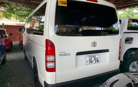 White Toyota Hiace 2017 Manual Diesel for sale in Quezon City