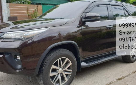 Brown Toyota Fortuner 2018 Automatic Diesel for sale in Quezon City