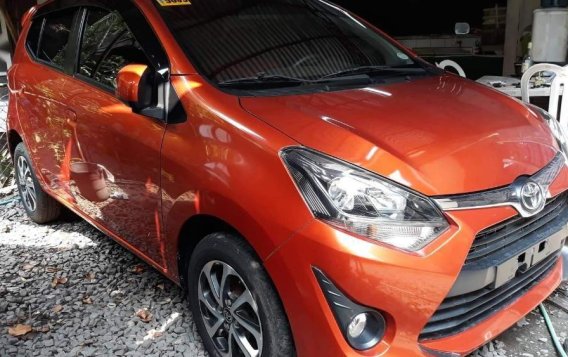 Orange Toyota Wigo 2019 Manual Gasoline for sale in Quezon City-1