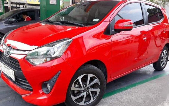 Red Toyota Wigo 2018 Manual Gasoline for sale in Quezon City