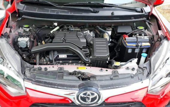 Red Toyota Wigo 2018 Manual Gasoline for sale in Quezon City-1