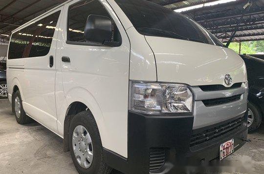 White Toyota Hiace 2019 Manual Diesel for sale in Quezon City-1