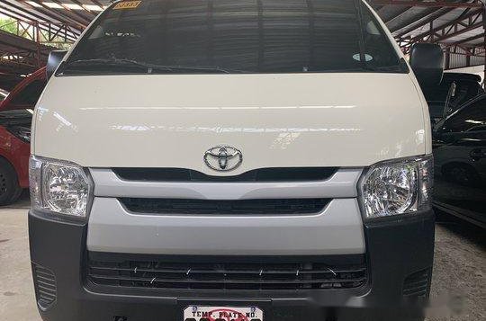 White Toyota Hiace 2019 Manual Diesel for sale in Quezon City