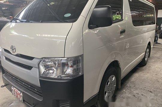 White Toyota Hiace 2019 Manual Diesel for sale in Quezon City-2