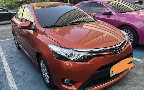 Orange Toyota Vios 2015 Sedan for sale in Makati