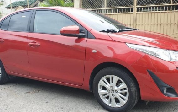 Red Toyota Vios 2018 Manual Gasoline for sale in Quezon City-1