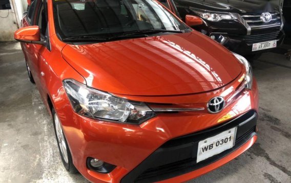 Selling Orange Toyota Vios 2017 Manual Gasoline in Quezon City