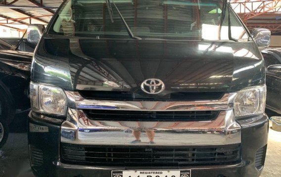 Selling Black Toyota Hiace 2018 Manual Diesel in Mandaluyong