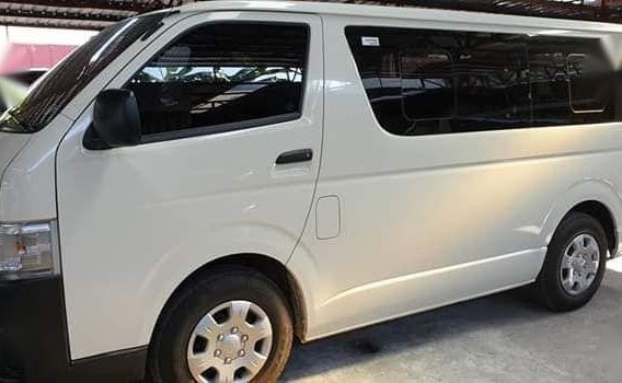 White Toyota Hiace 2019 Van Manual Diesel for sale in Quezon City-1