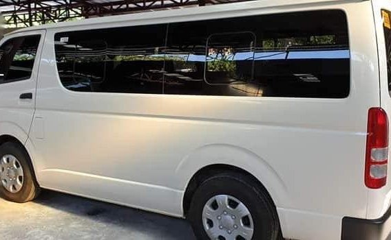 White Toyota Hiace 2019 Van Manual Diesel for sale in Quezon City-2