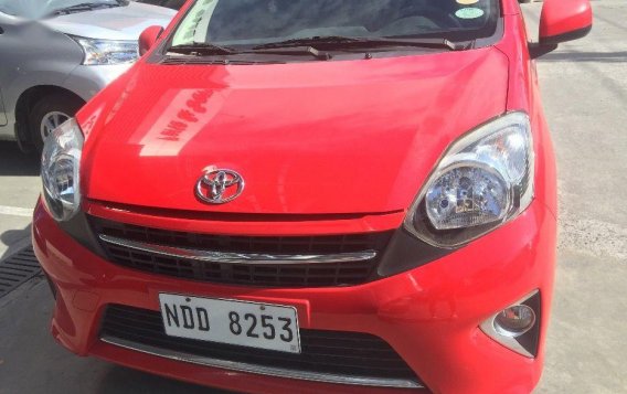 Red Toyota Wigo 2016 for sale Automatic