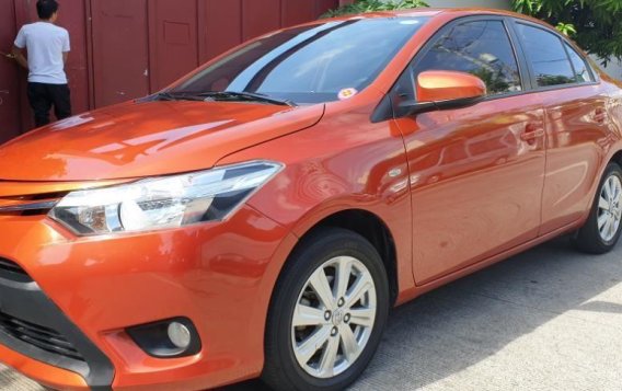 Orange Toyota Vios 2017 Automatic Gasoline for sale in Quezon City-2